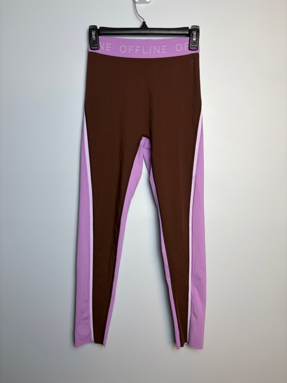 Offline by Aerie Women’s Medium High Rise Brown & Purple 7/8 Active Leggings